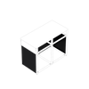 Skotte 1208 Cover Panels Black (4 pcs), H 650 mm
