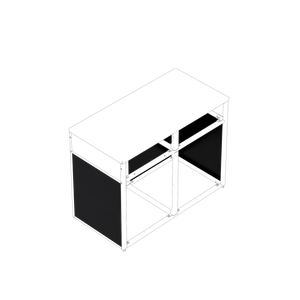 Skotte 1208 Cover Panels Black (4 pcs), H 650 mm