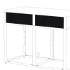 Skotte 538 Front Panel Black, H 180mm