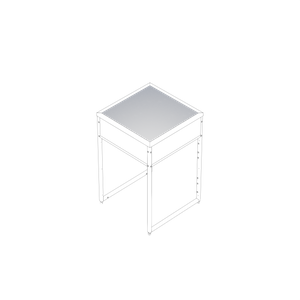 Skotte 552 Cover Plate for One Unit – Stainless Steel Cover Plate for Base Module Worktop