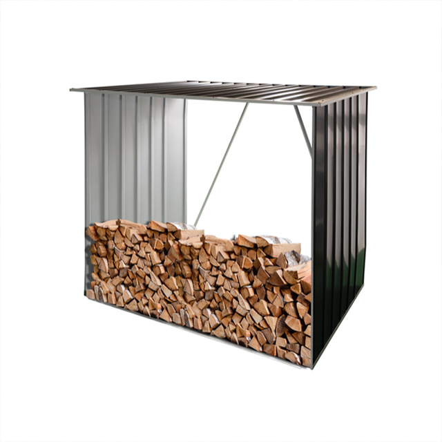 Wood Shed Safeguard Galvanized Sheet Black