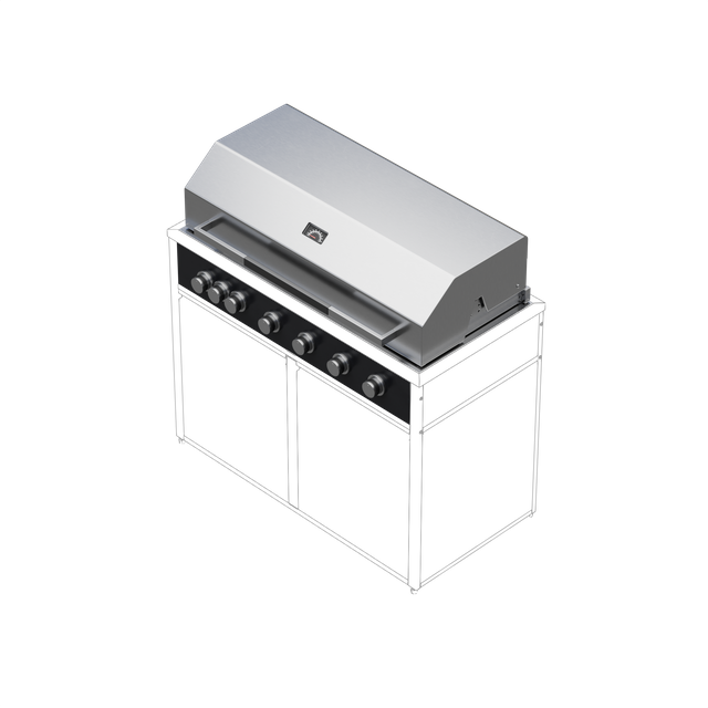 Skotte 1156 Grill Module, 6 Burners, Stainless Steel, W 1130 mm