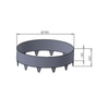 Black Tree Ring Lawn Edging & Edge Protection