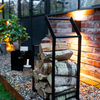 Black Metal Firewood Rack