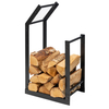Black Metal Firewood Rack