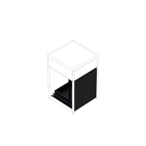  Skotte 538 Drawer – Black, H 650 mm