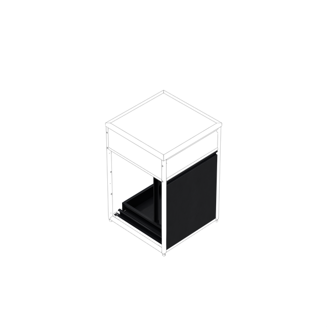  Skotte 538 Drawer – Black, H 650 mm