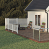 White Aluminium Fence Stripe