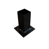 Fence Post Stripe with Foot Black