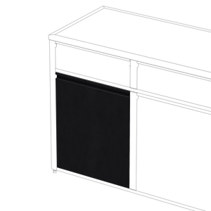 Skotte 538 Door Black, 1 pc, H 650mm Door for Base Module