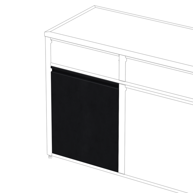Skotte 538 Door Black, 1 pc, H 650mm Door for Base Module
