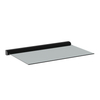 Entrance canopy Aluminium Polycarbonate with LED lighting Straight Dark grey bracket, clear glass