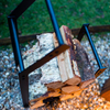 Black Metal Firewood Rack