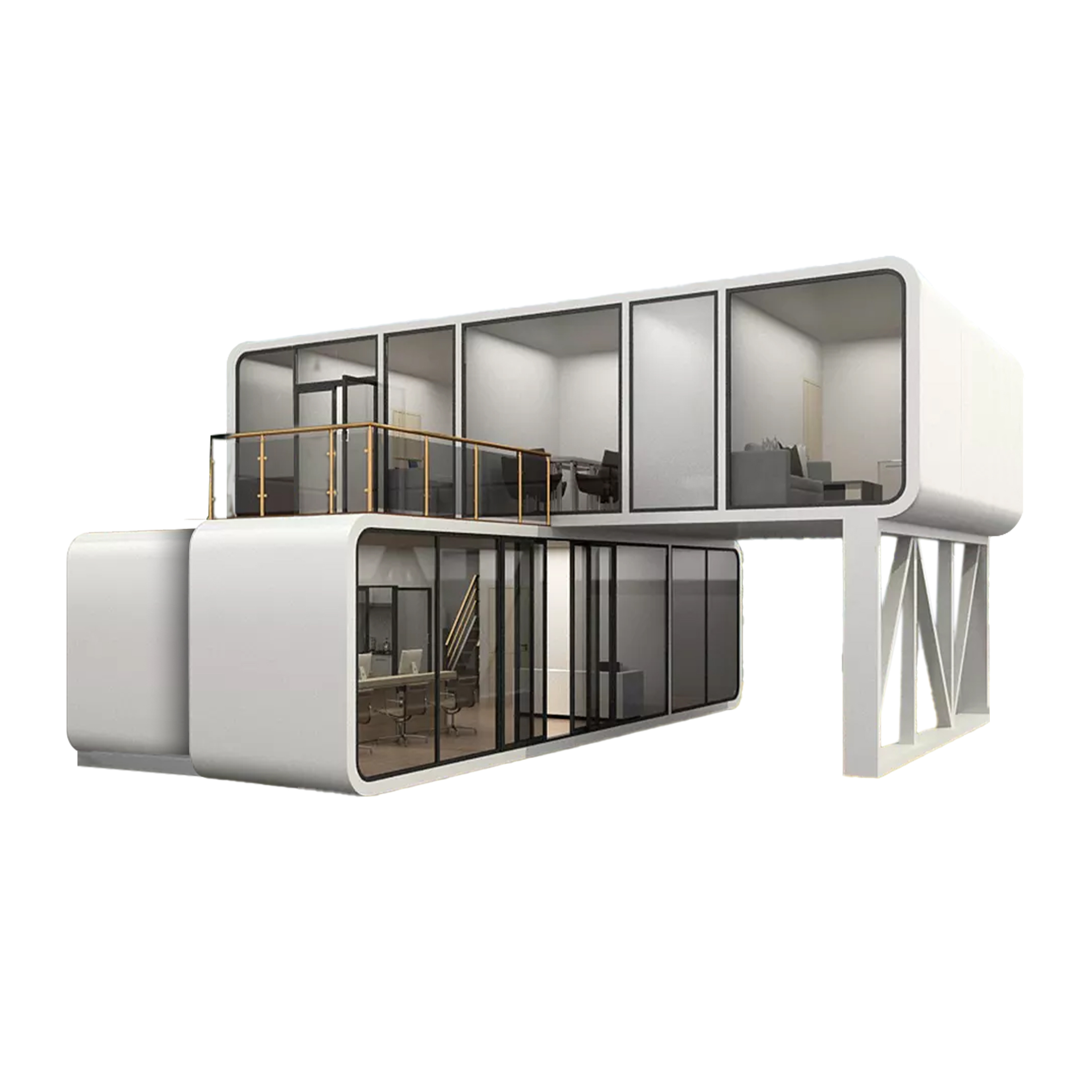Sliding & Fixed Double Layered Apple Cabin
