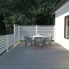 Fence Post Stripe with Foot White 