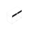 Skotte 538 Front Panel Black, H 180mm